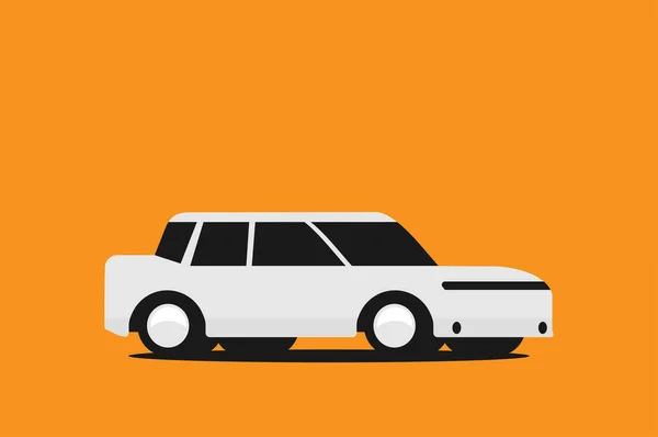 Flat Vector Illustration Offroad Car — Stock Vector