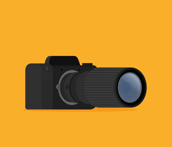 Fotokamera Moderner Minimalistischer Flacher Design Stil Vektorillustration — Stockvektor