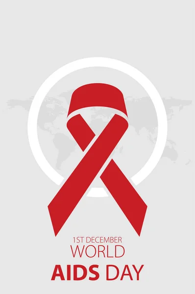 Világ Aids Nap Plakát Elrendezés Design Vektor Illusztráció Vektor Grafikák