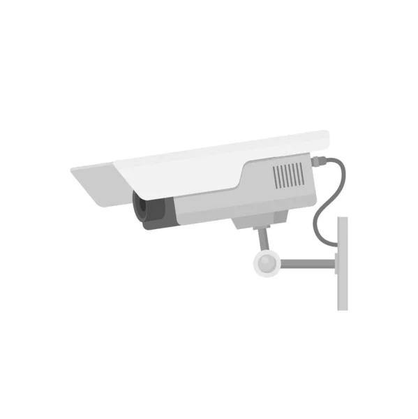 Плоская Векторная Подсветка Камеры Безопасности — стоковый вектор
