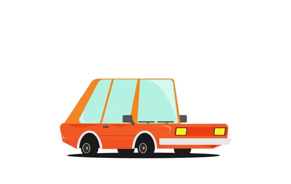 Spierwagen Platte Stijl Vector Illustratie — Stockvector