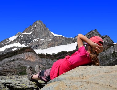 Kız güzel dağ zinalrothorn