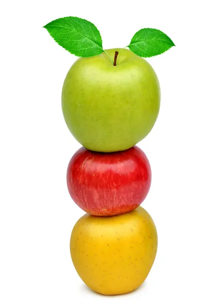 Kolorowe jabłka — Zdjęcie stockowe