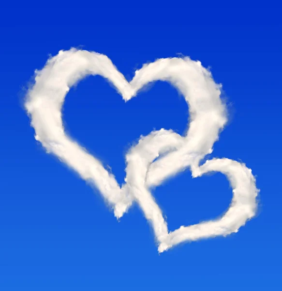 Heart from clouds — Stock Photo, Image