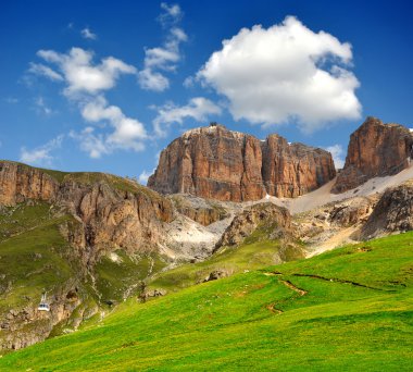 Dolomit zirveleri, sella