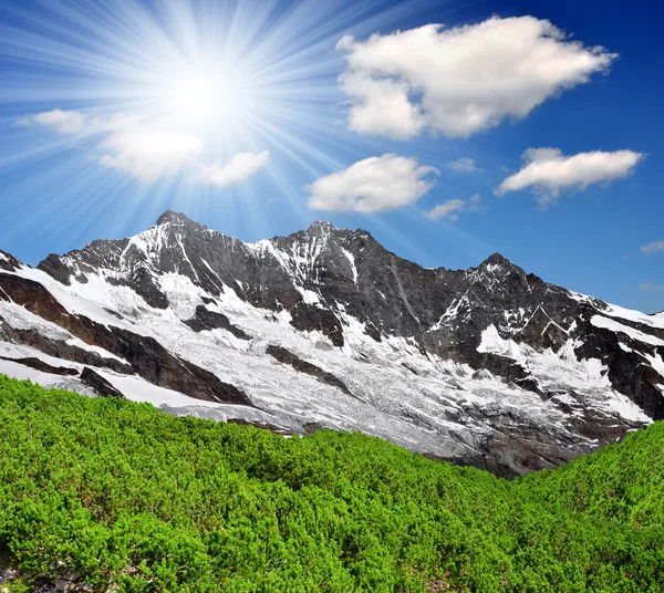 Dom und taschhorn — Stockfoto