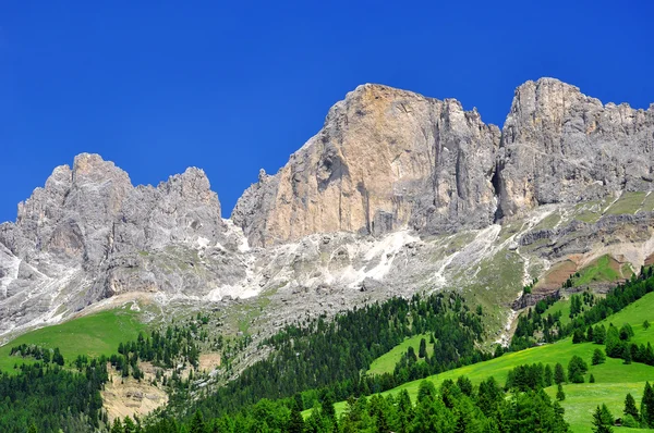 Vrcholy Dolomit, rosengarten — Stock fotografie