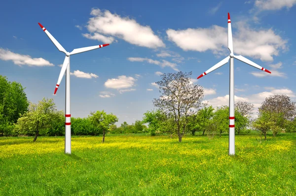 Windkraftanlagen — Stockfoto