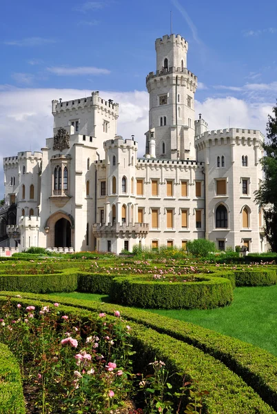 Castillo Hluboka nad Vltavou — Foto de Stock