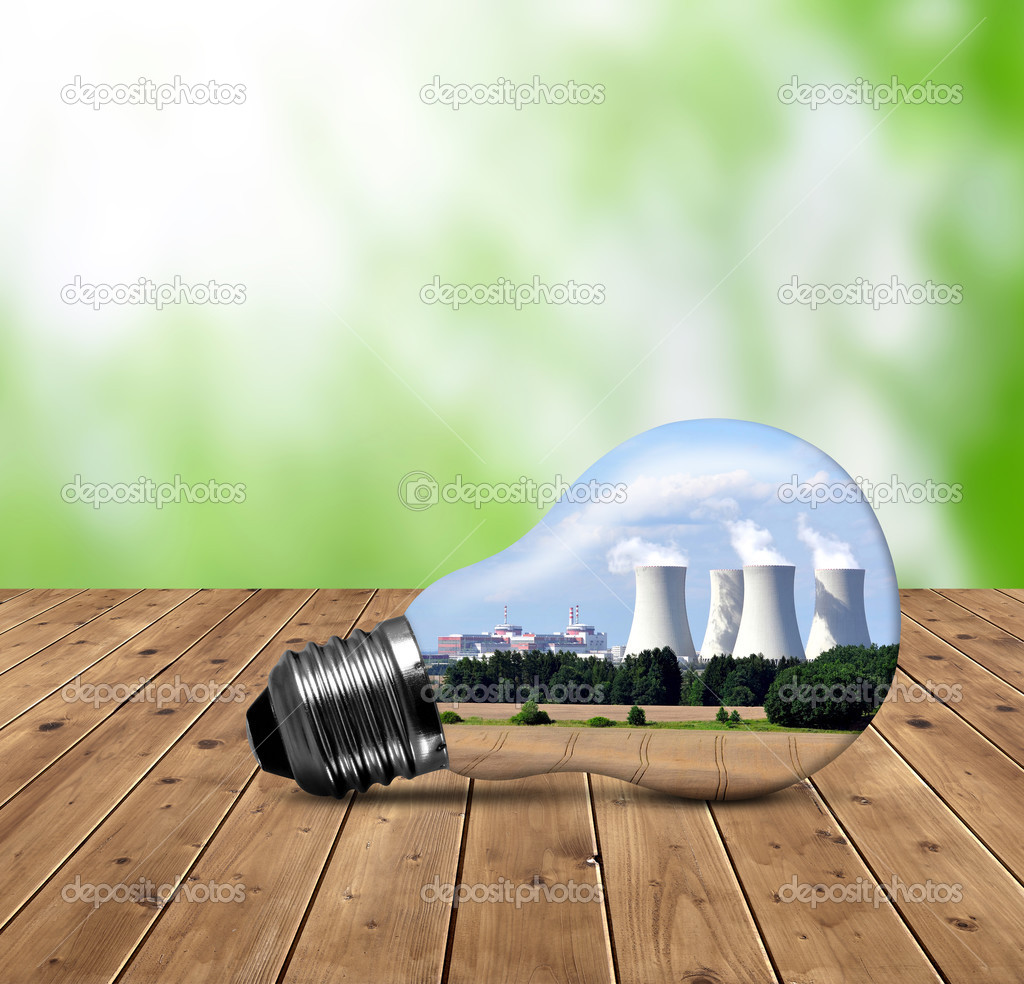 Nuclear power plant in bulb