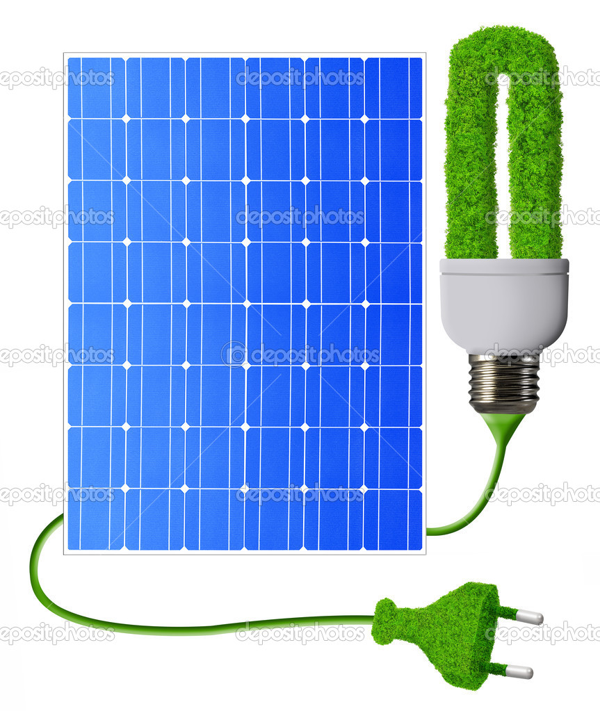 Eco energy bulb with solar panels