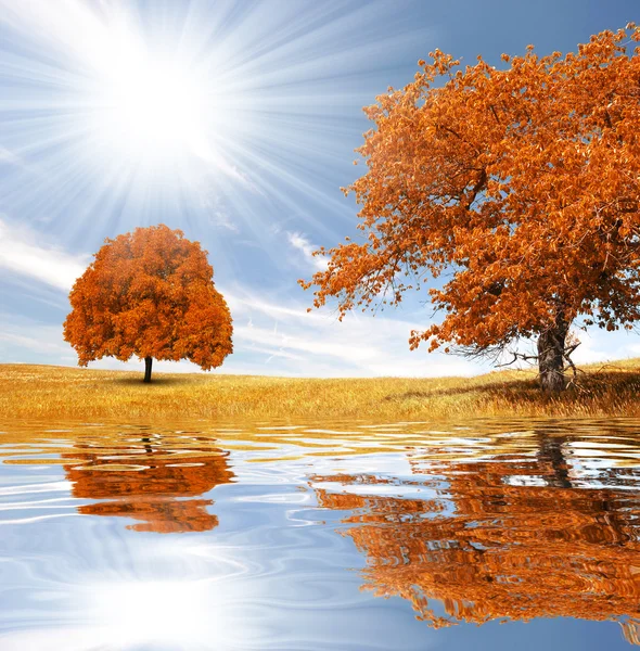 Herbstliche Landschaft — Stockfoto
