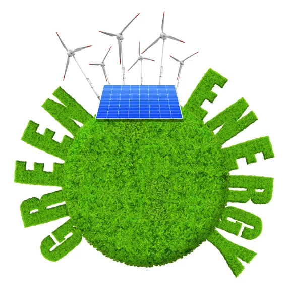 Концепция зеленой энергии — стоковое фото