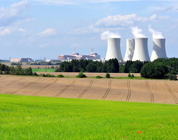 Centrale nucleare Temelin in Repubblica Ceca Europa — Foto Stock