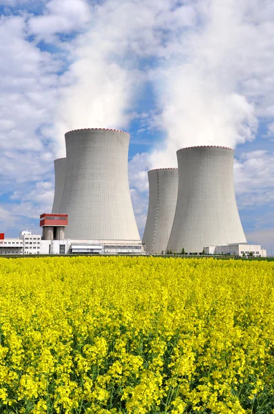 Çek Cumhuriyeti'nde temelin nükleer enerji santrali — Stok fotoğraf