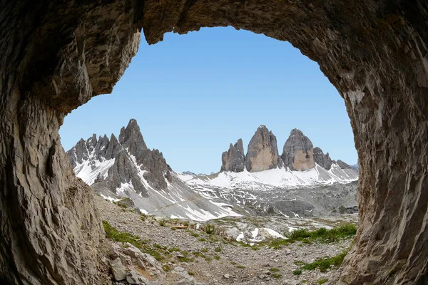 Tre Cime di Lavaredo con Paternkofel — Foto de Stock