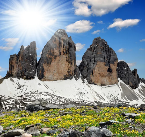 De cime di lavaredo — Stockfoto