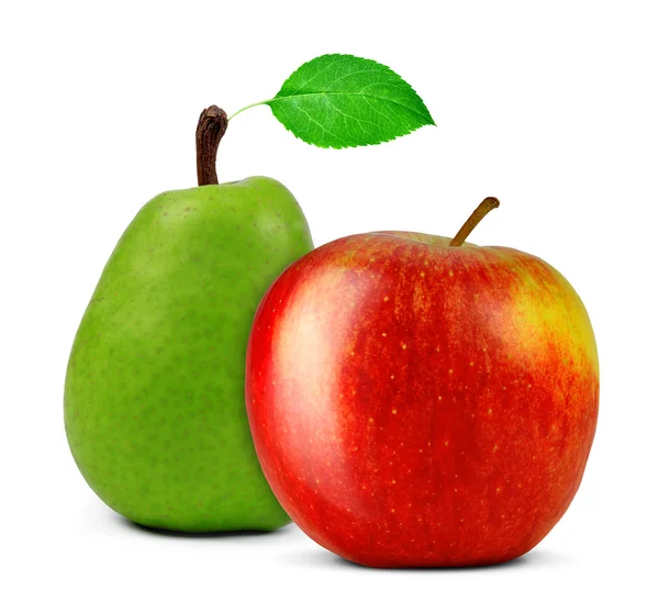 Manzana con pera — Foto de Stock