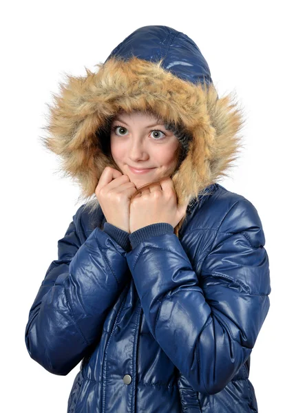 Winter portrait of girl — Stock Photo, Image