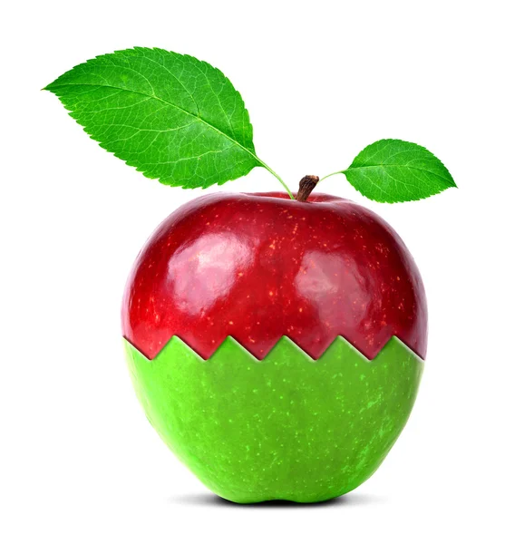 Яблочный коллаж — стоковое фото