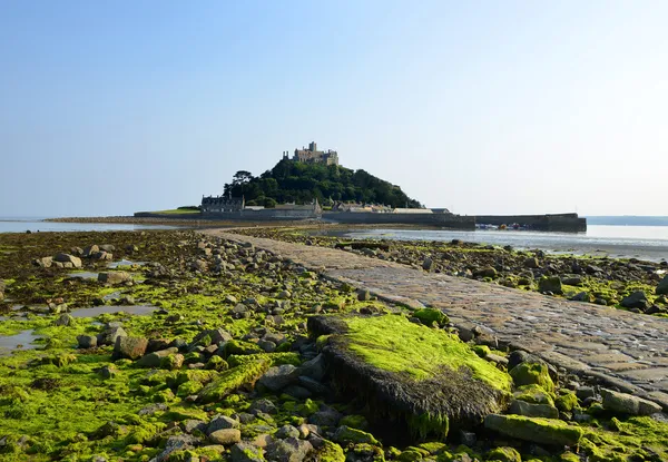 St michaels montieren in marazion in der nähe von buße in maismauer — Stockfoto