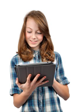 tablet ile kız