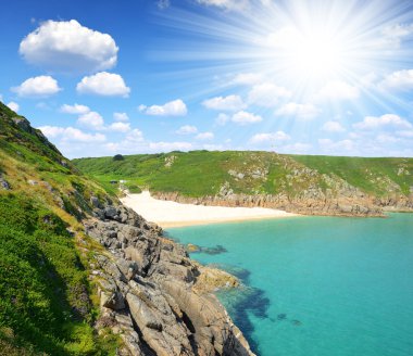 Porthcurno Beach clipart