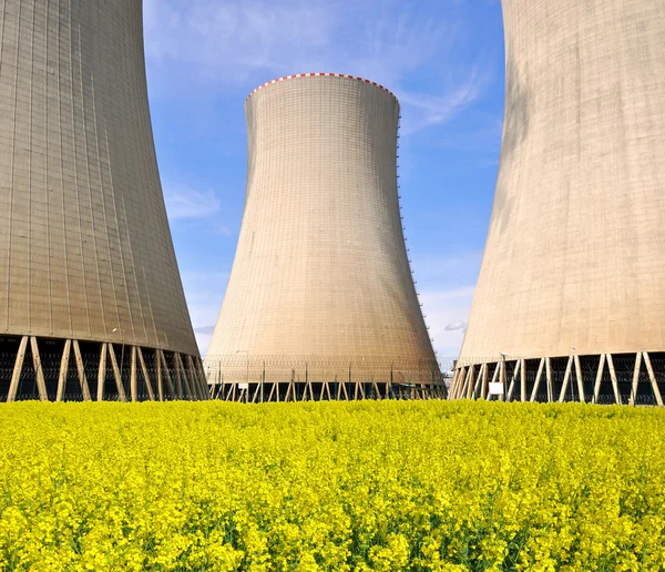 Atomerőmű Temelínben — Stock Fotó