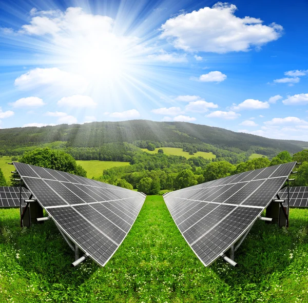 Солнечные батареи — стоковое фото