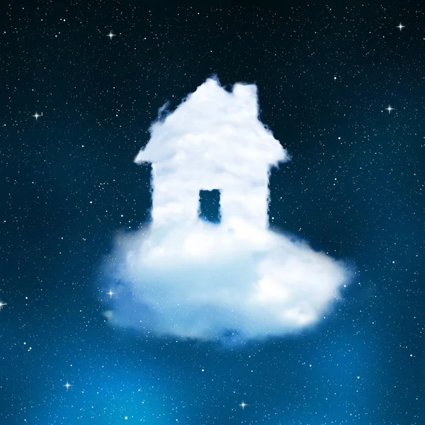 La casa de las nubes — Foto de Stock