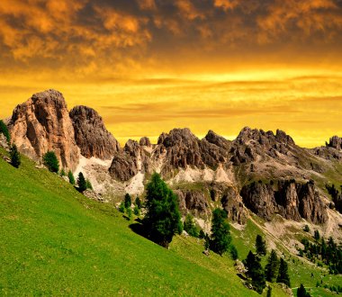 Dolomit zirveleri, rosengarten