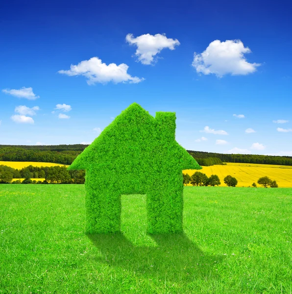 Green house symbol — Stock Photo, Image