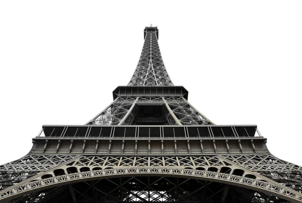 Torre eiffel em fundo branco — Fotografia de Stock