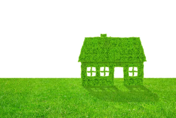 Groen huis symbool — Stockfoto