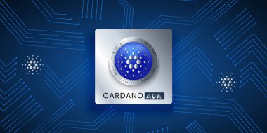 ADA vektör illüstrasyon kripto para birimi kavramı 