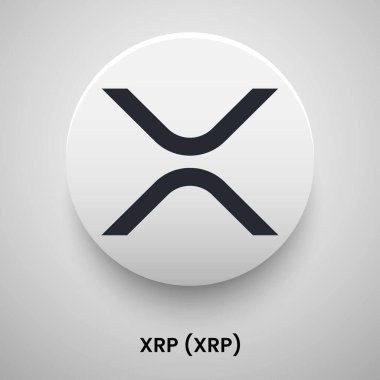 XRP vektör illüstrasyon kripto para birimi kavramı 