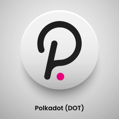 DOT vektör illüstrasyon kripto para birimi kavramı 