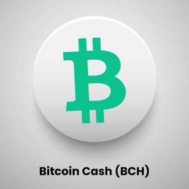 BCH vektör illüstrasyon kripto para birimi kavramı 