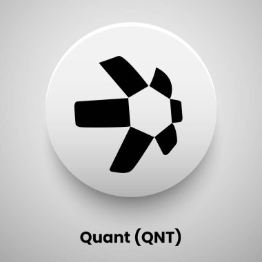QNT vektör illüstrasyon kripto para birimi kavramı 