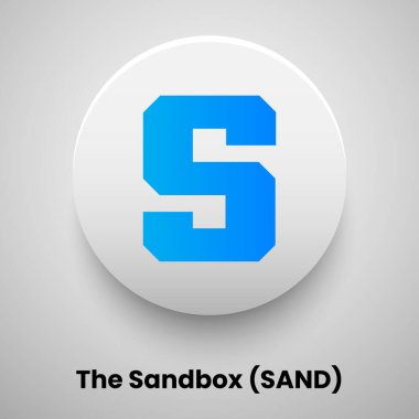 SAND vektör illüstrasyon kripto para birimi kavramı 