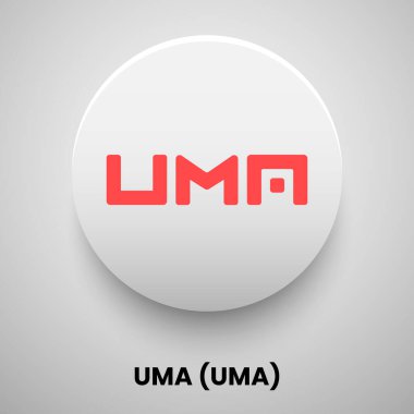 UMA vektör illüstrasyon kripto para birimi kavramı 