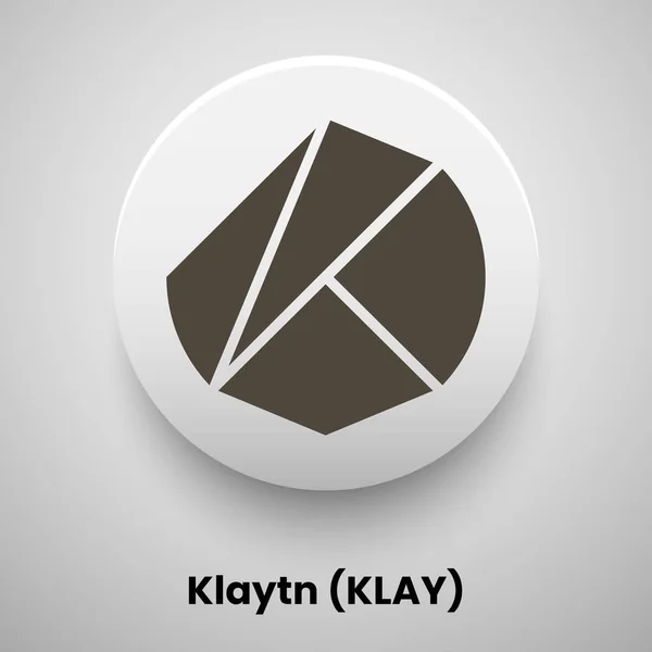 Klay Vector Ilustración Criptomoneda Concepto — Vector de stock