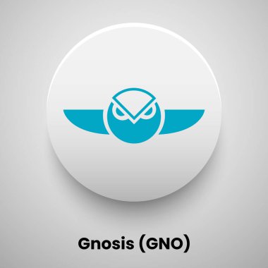 gnosis vektör illüstrasyon kripto para birimi kavramı 