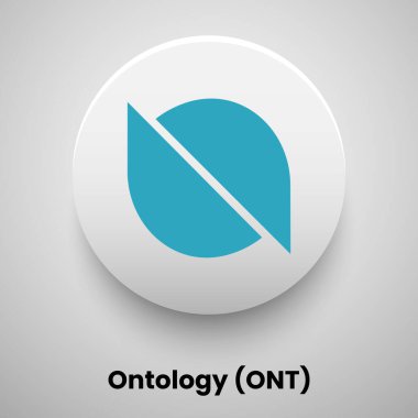 ontoloji vektörü illüstrasyon kripto para birimi kavramı 