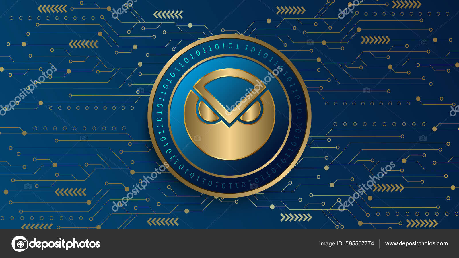 Gnosis Gno Crypto Currency Metallic Coin Vector Illustration Blockchain  Based — stockvektor av ©satheeshsankaran 595507774