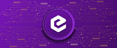Creative eCash XEC block chain technology based cryptocurrency coin banner and background vector illustration
