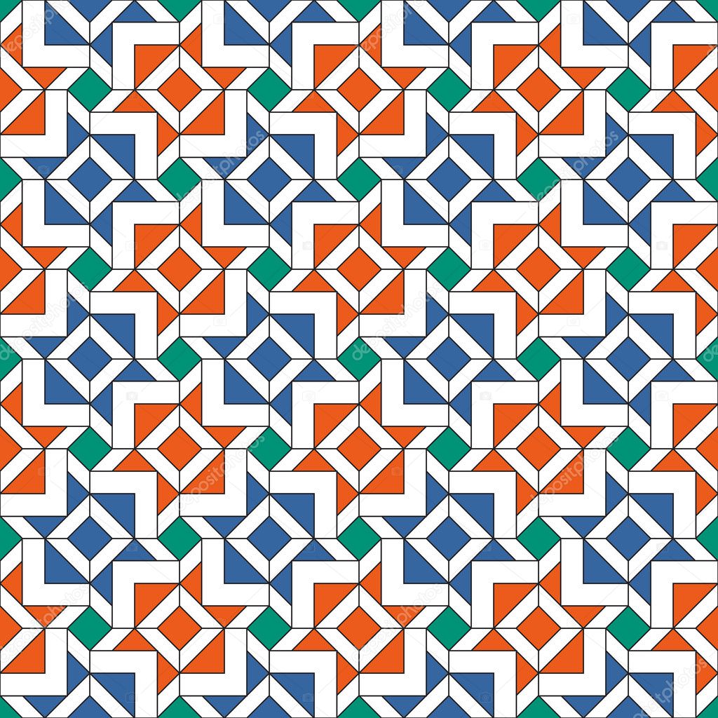Islamic tiles pattern