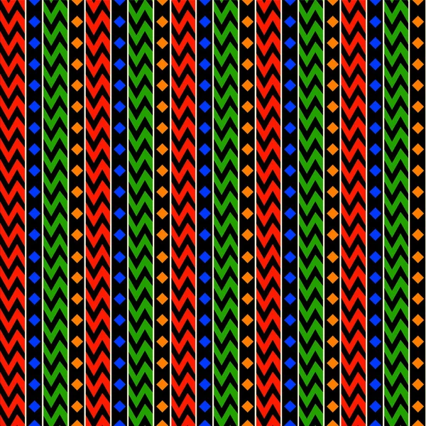 African Stripes Pattern — Stock Vector