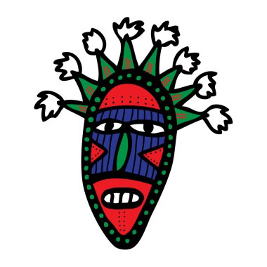 Tribal Mask clipart