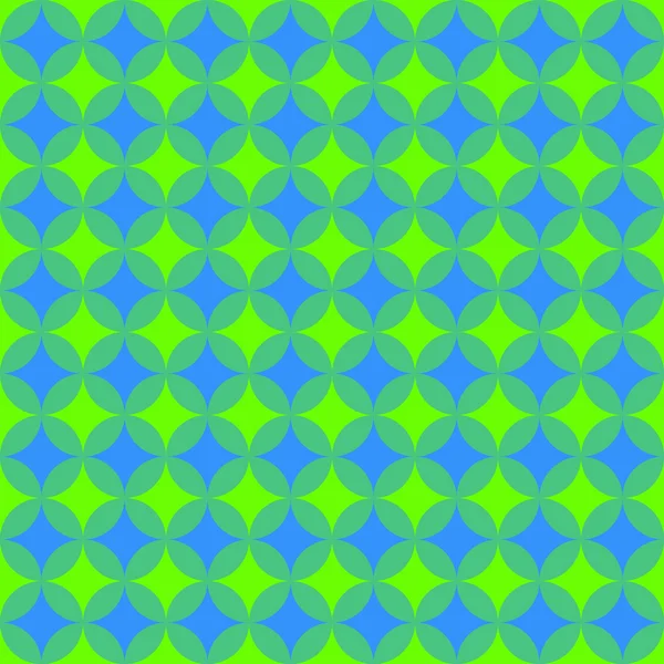 Zelené a modré retro vzor — Stockový vektor